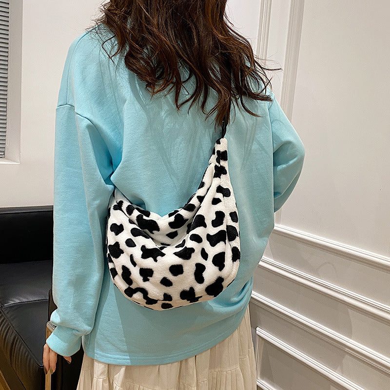 Wholesale Cute Cow Plush Shoulder Bags