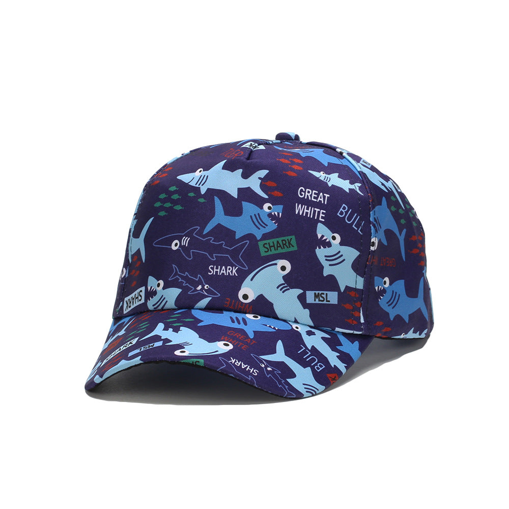 Wholesale Cotton Polyester Cartoon Animal Fruit Print Kids Baseball Cap