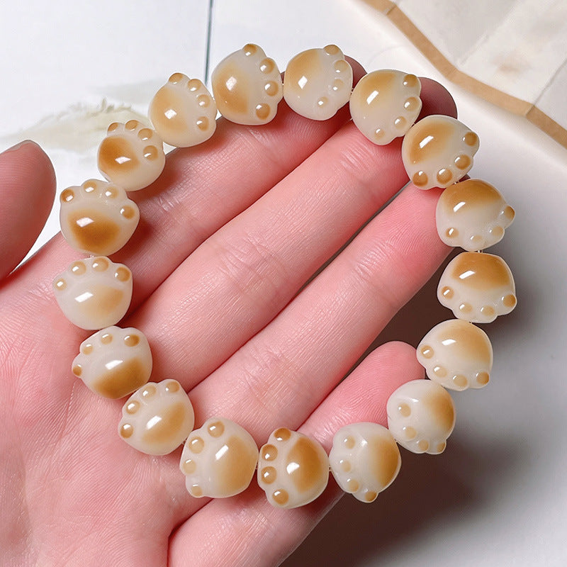Wholesale Bodhi Root Gradient Cat Claw Buddha Beads Resin Bracelet