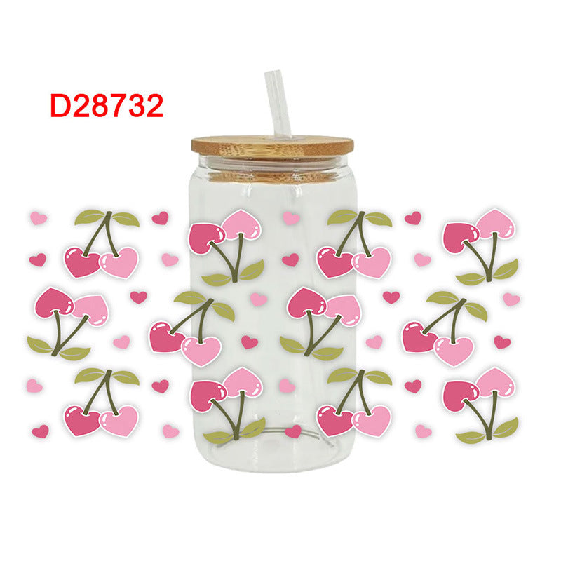 Wholesale Colorful Fruits 16oz Cup UV DTF Wrap