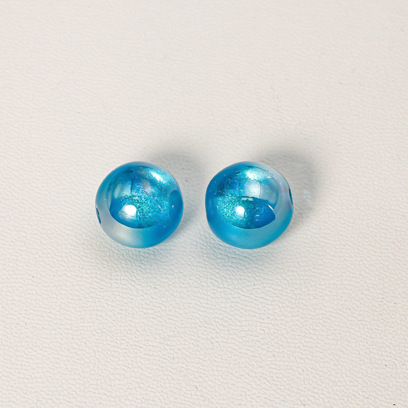 Wholesale 50pcs/1pack Mermaid Cat Eye Through Hole Starry Sky Dyeing DIY Handmade Beads