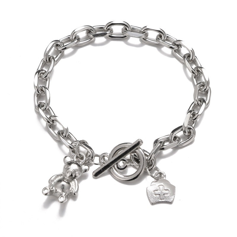 Wholesale Metal Bear Coin Bracelet