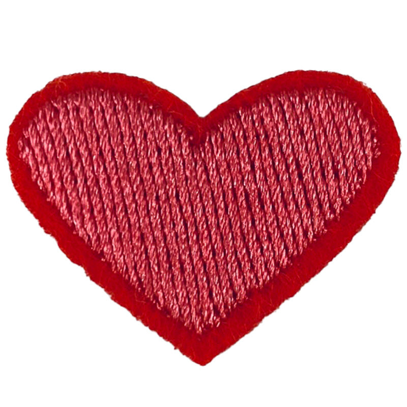 Wholesale Polyester Embroidered Heart Patch For Clothing Bags Shoes And DIY Accessories