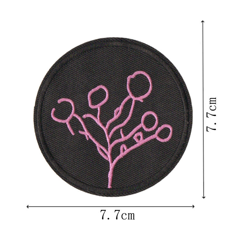 Wholesale 8 Pack Embroidered Iron On Patches Heat Melt Glue Back DIY Fashion Accessory For Bags Towels Outdoor Gear Gift