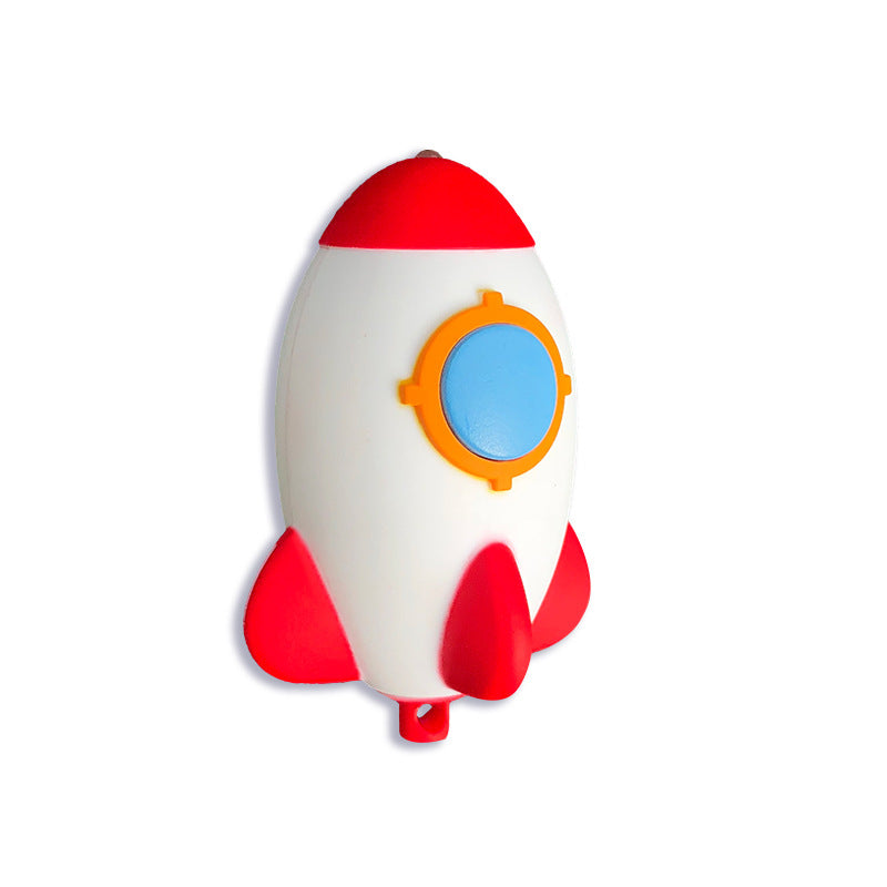 Llavero de iluminación y sonido de plástico para ovnis de plástico al por mayor