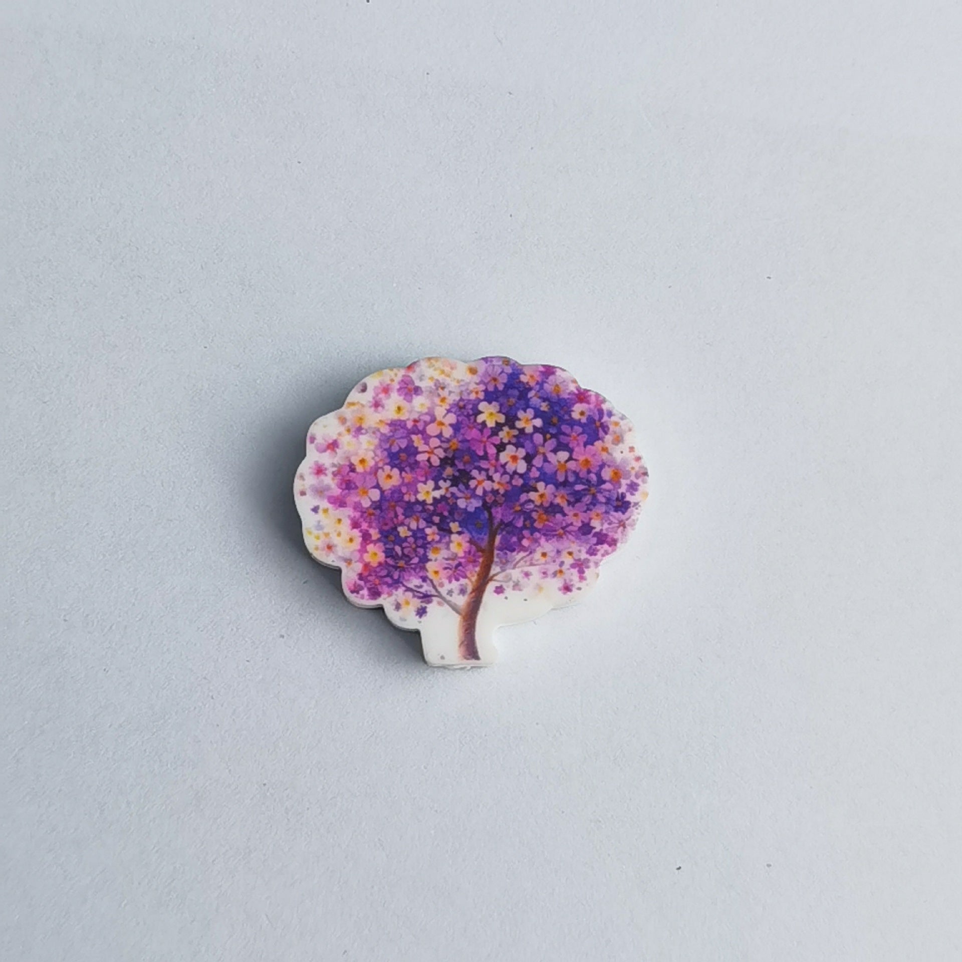Wholesale 30pcs Colorful and diverse tree shaped flower printing Focal Beads
