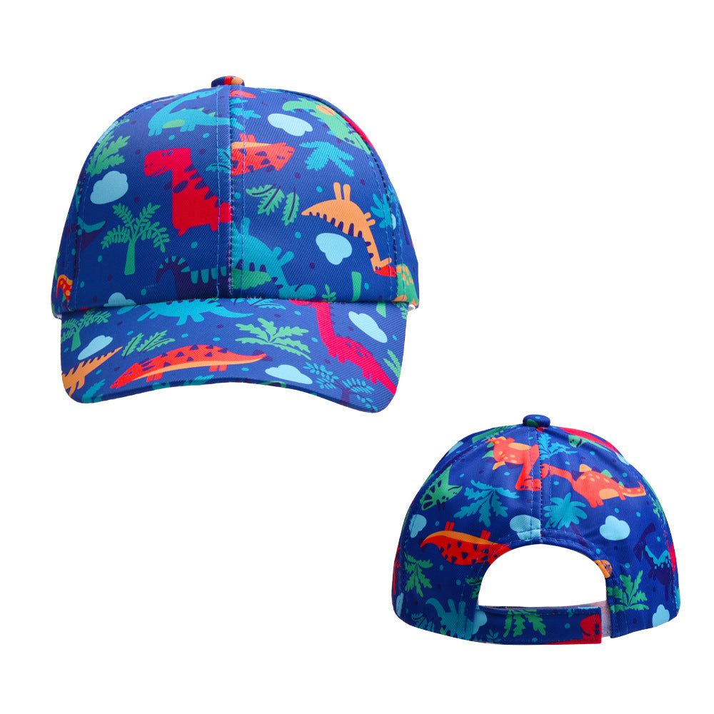 Wholesale children's hat cartoon colorful baseball hat unicorn sun hat baby girl little dinosaur peaked cap