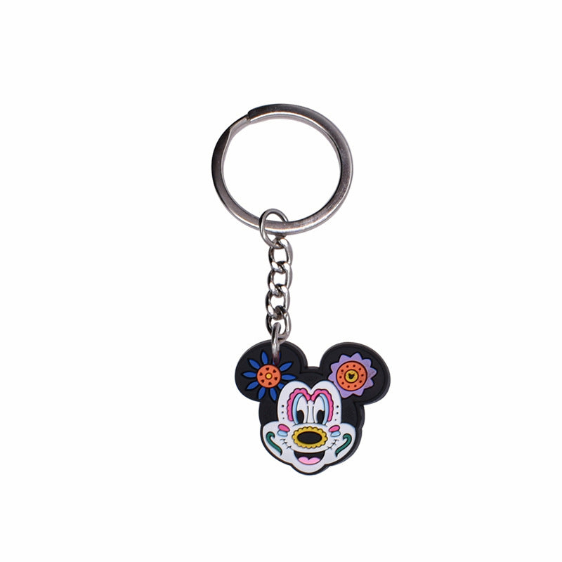 Wholesale 10pcs/pack Mexican Day of The Dead Calavera Plastic Keychain
