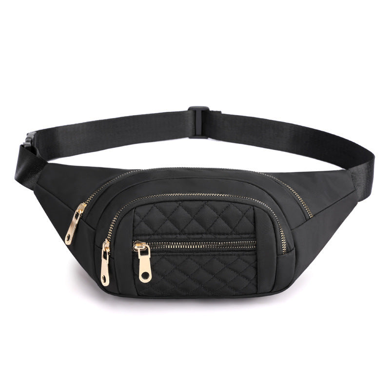 Wholesale Solid Color Nylon Crossbody Bag Shoulder Bag Outdoor Running Casual Multifunctional Waist Bag