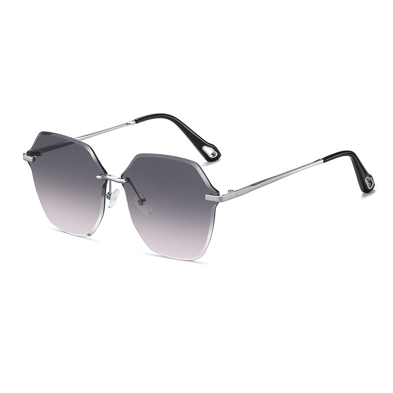 Wholesale Frameless gradient sunglasses for women