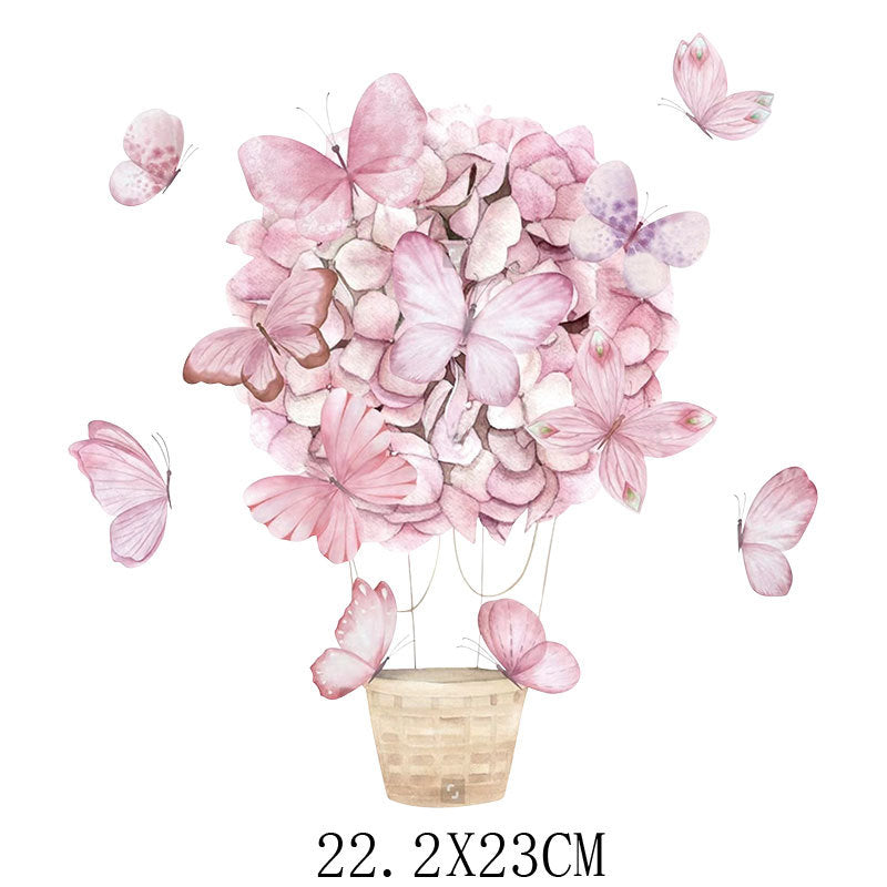 Wholesale Flower and butterfly  UV DTF Ready to Press Transfers Wraps