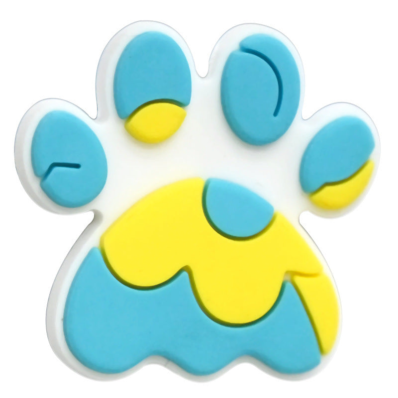 Wholesale  Random 100pcs/pack Cartoon animal footprints bead Focal Beads