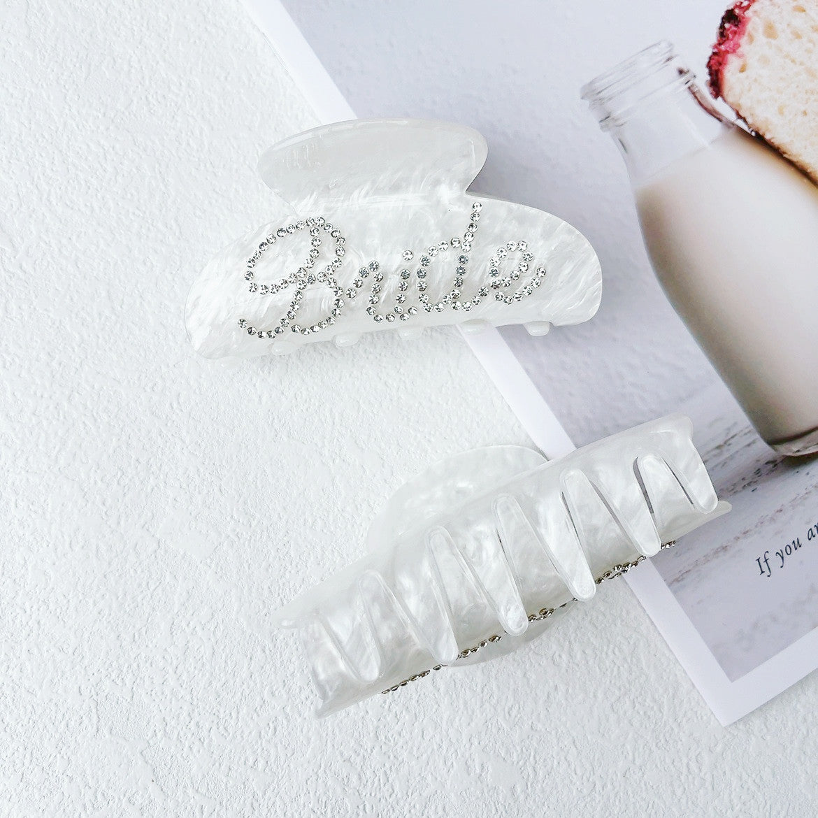 Wholesale Acrylic Hair Catcher Large High-end Back Head Grabber Valentine's Day Hairpin Hair Accessory