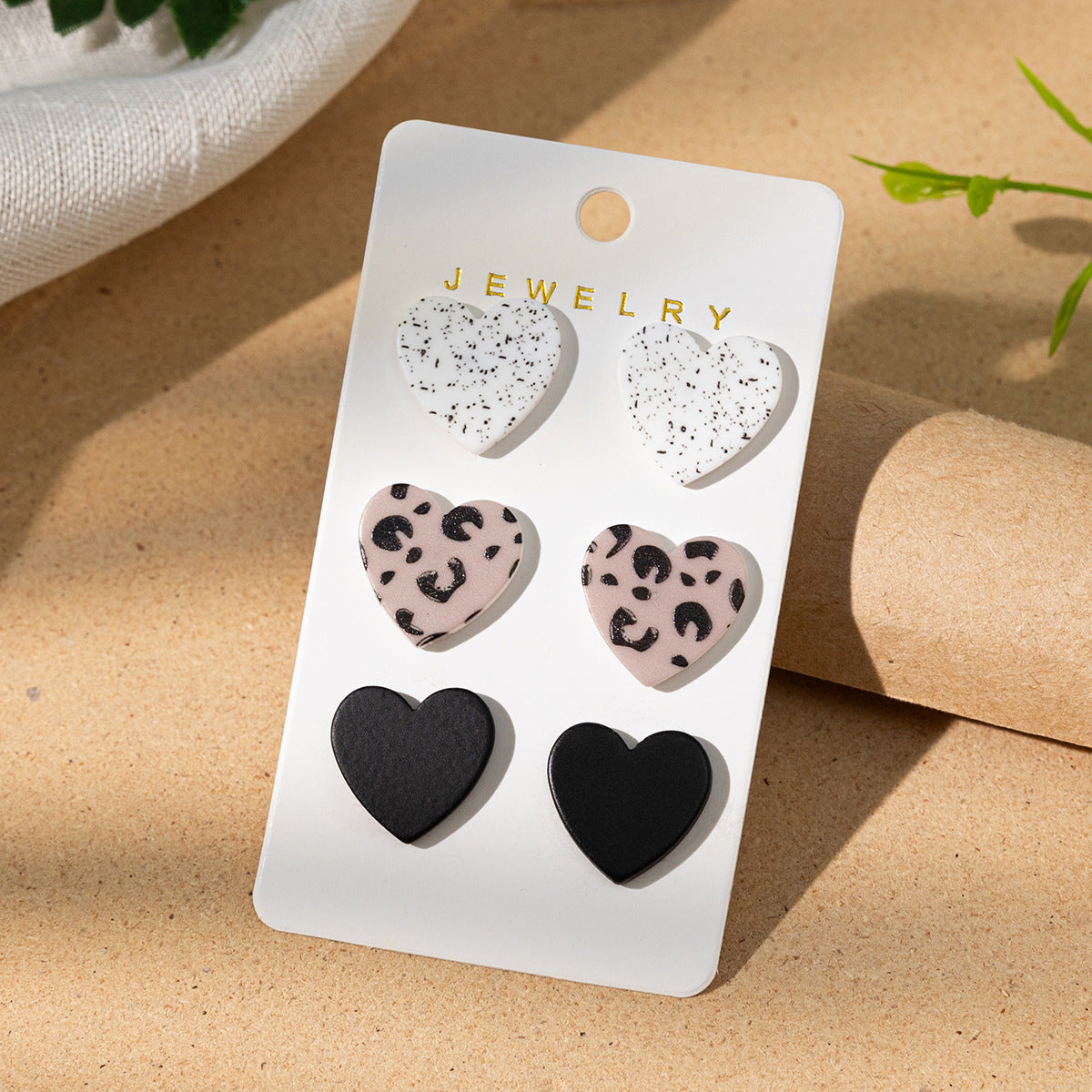 Wholesale design leopard acrylic earrings