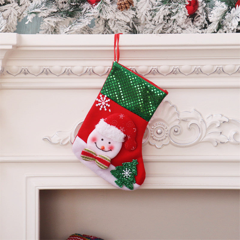 Wholesale 3D Old Man Christmas Stocking Decoration