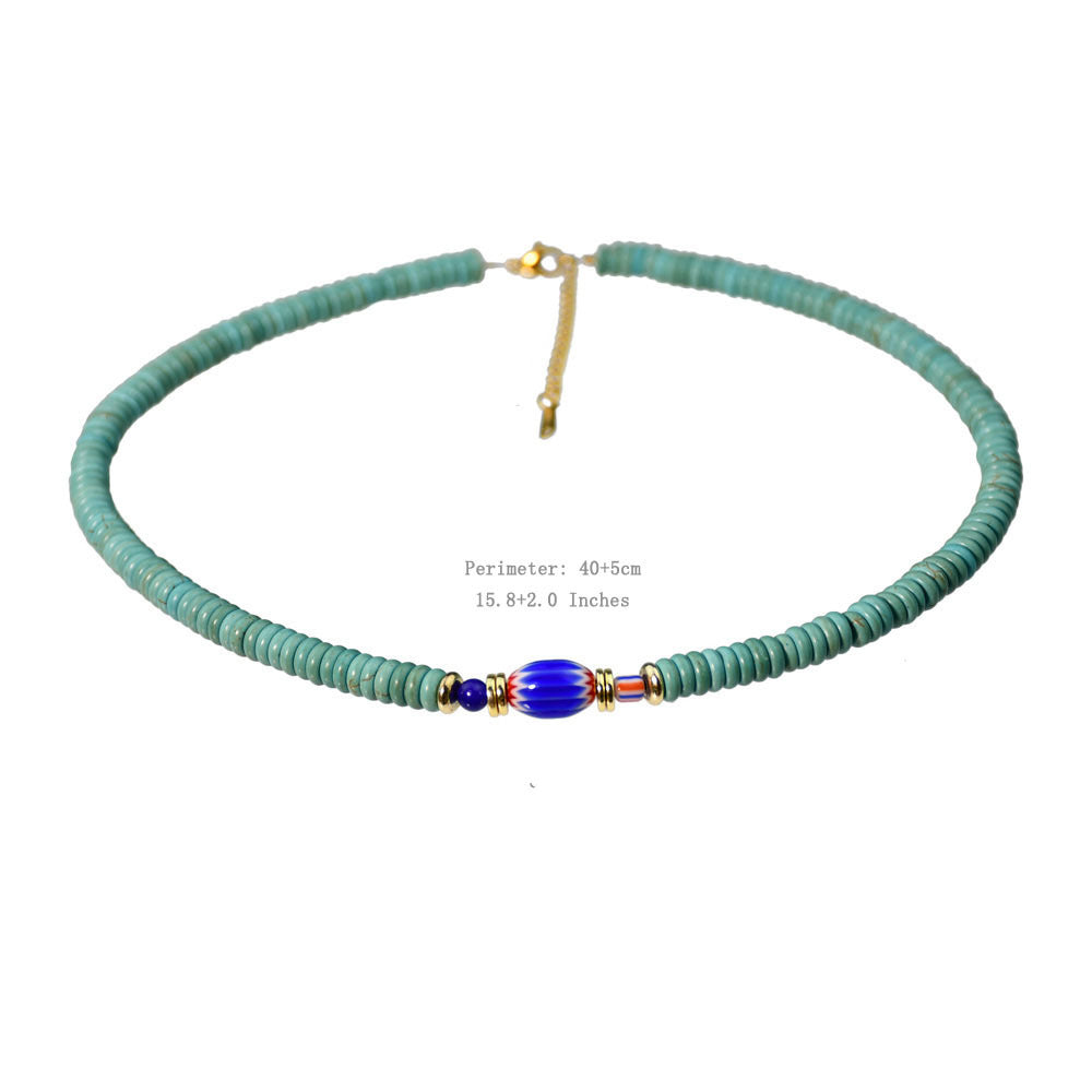 Wholesale Long Turquoise Beaded Necklace