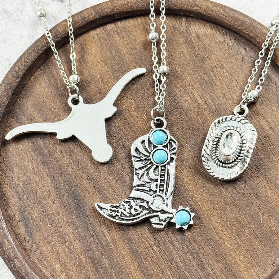 Wholesale Distressed Pendant Necklace