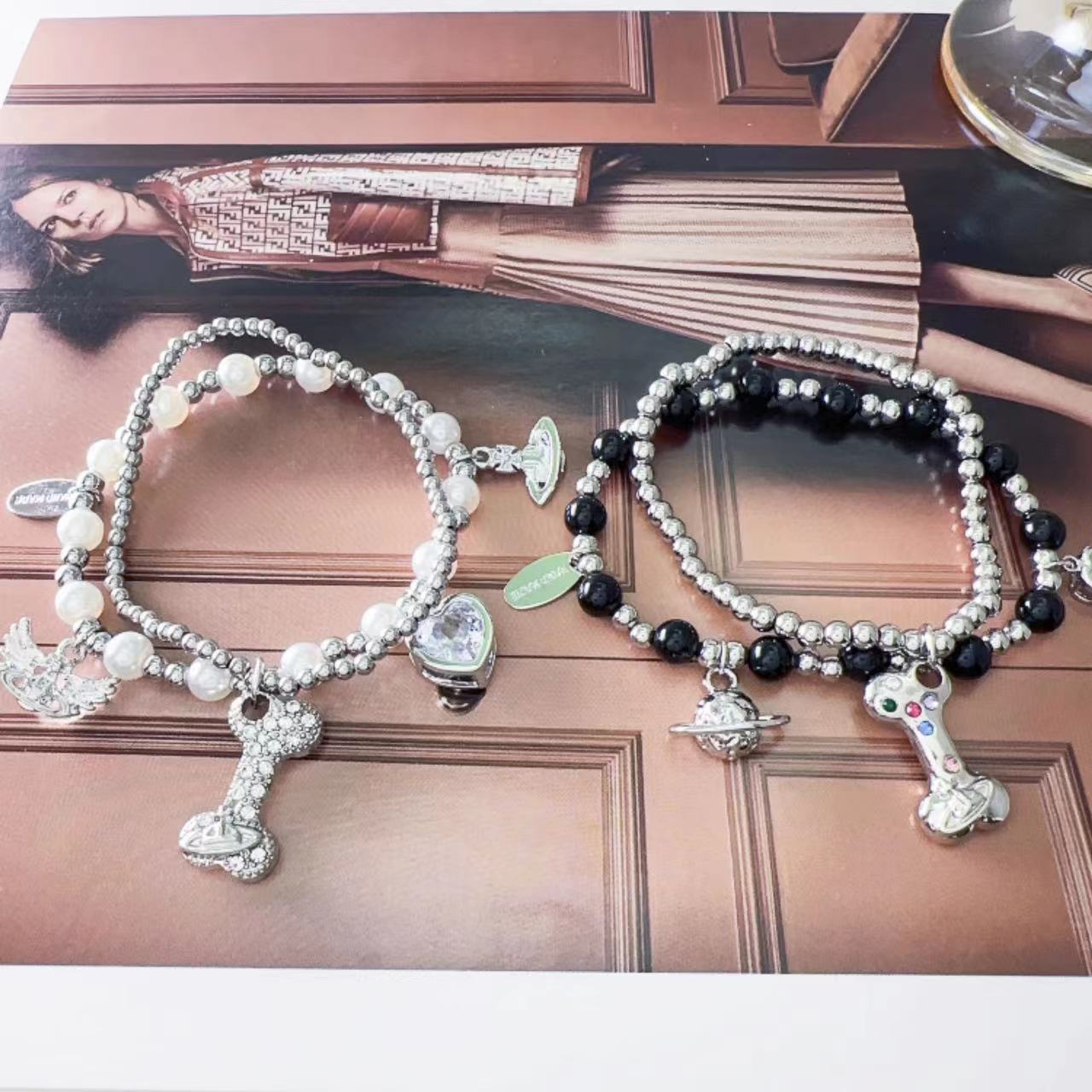 Wholesale Multi-layer pearl bead chain bracelet