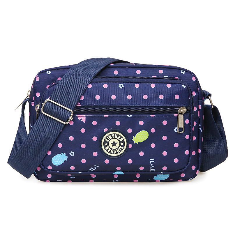 Wholesale Oxford Fabric Diagonal Cross Floral Fabric Casual Canvas Shoulder Bags