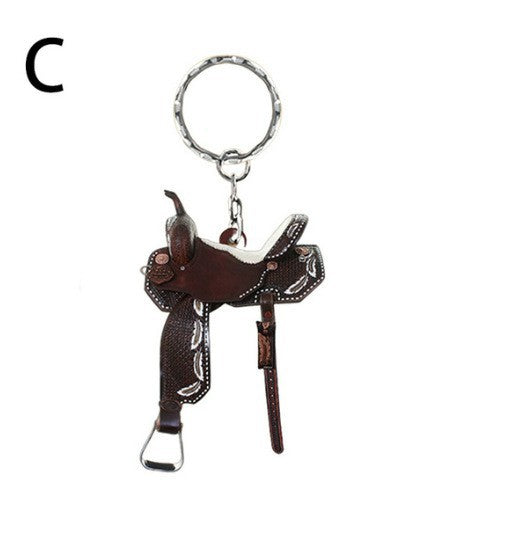 Wholesale Acrylic Saddle Car Keychain