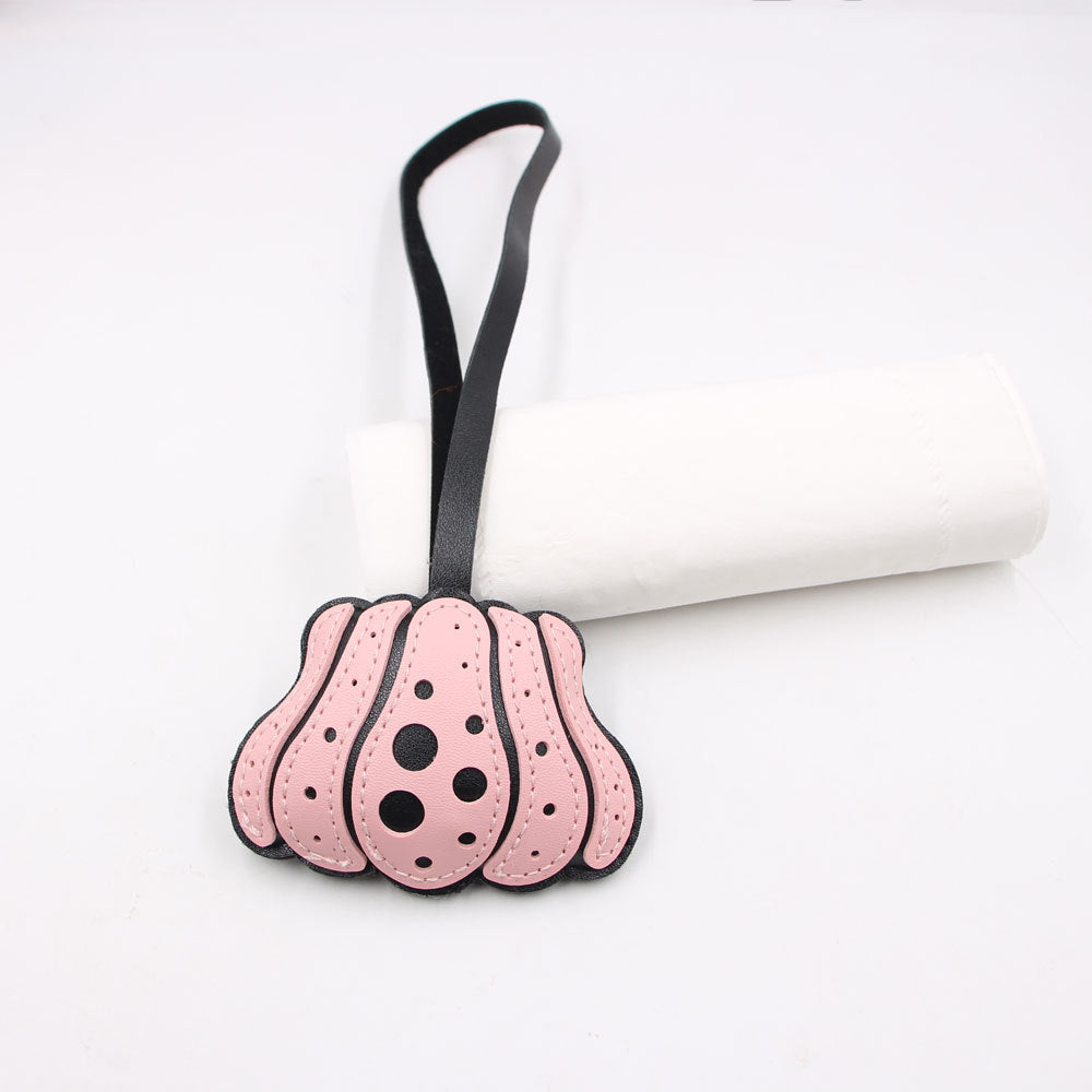 Wholesale Artificial Leather  Pumpkin Lanyard Bag Charm Trendy Fashion Accessory For Party Gifts