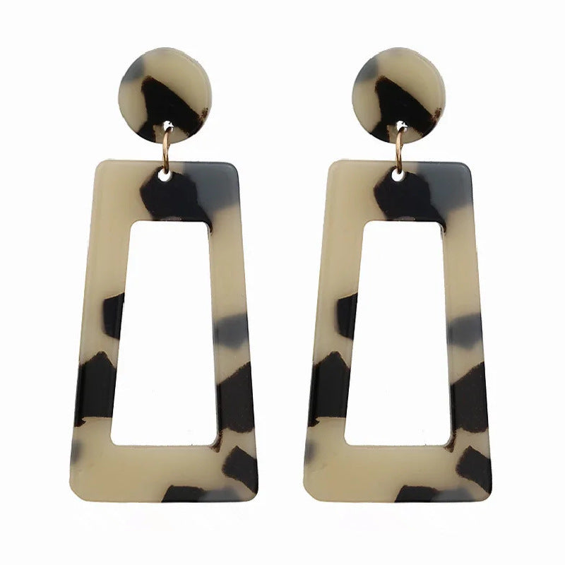 Wholesale Acrylic paint earrings high-end niche jewelry fashion