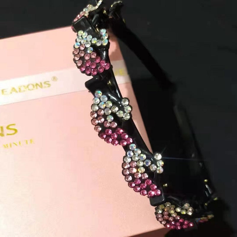 Wholesale Rhinestone Braidable Hairband Hairpin