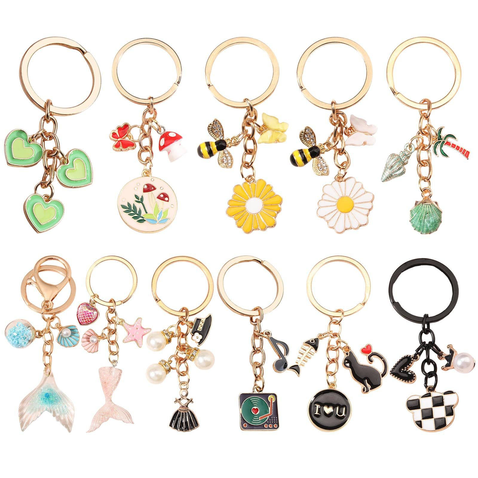 Wholesale New Clearance Bee Flower Keychain