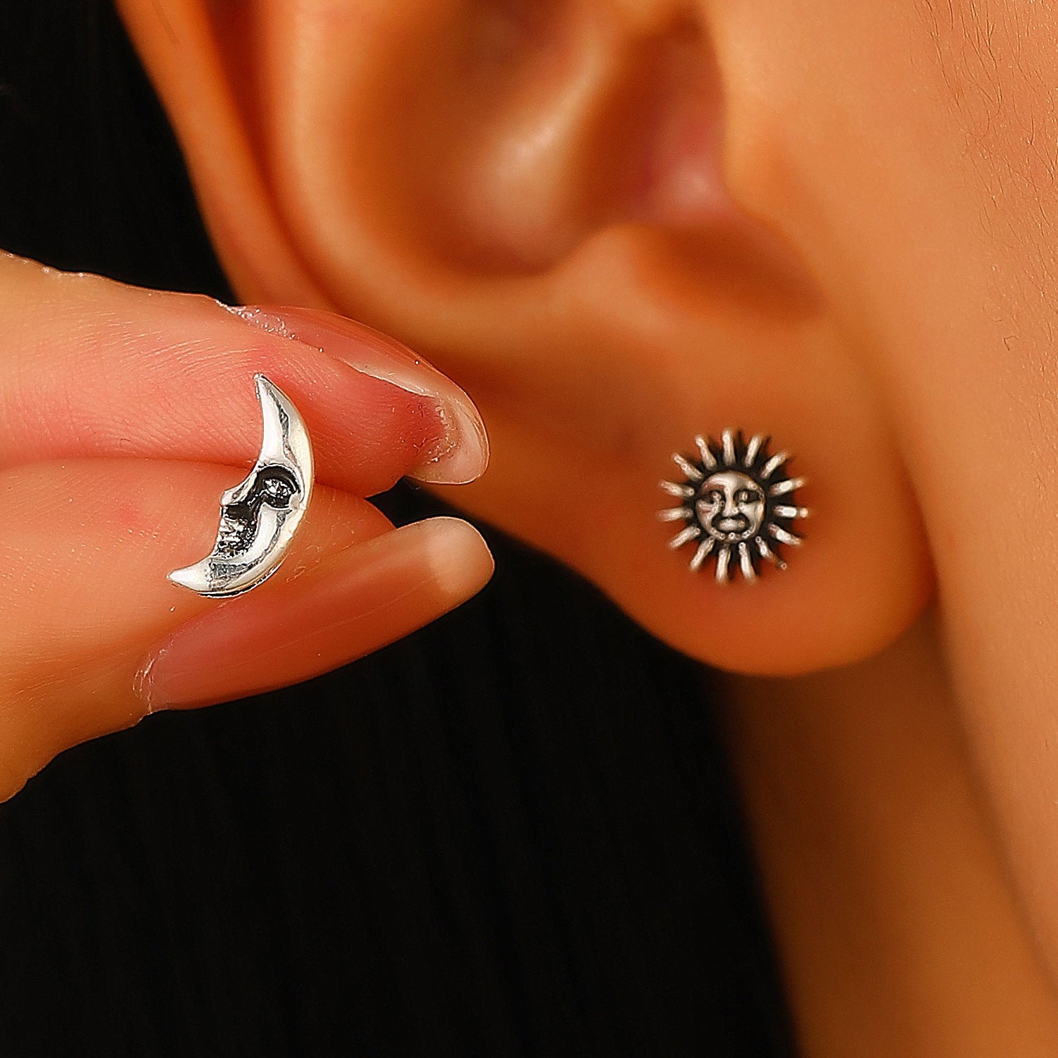 Wholesale Bohemian Green Blue Red Sunrise Earrings