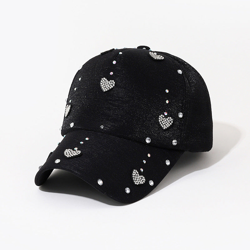 Wholesale Cotton Shiny Diamond Studded Baseball Caps