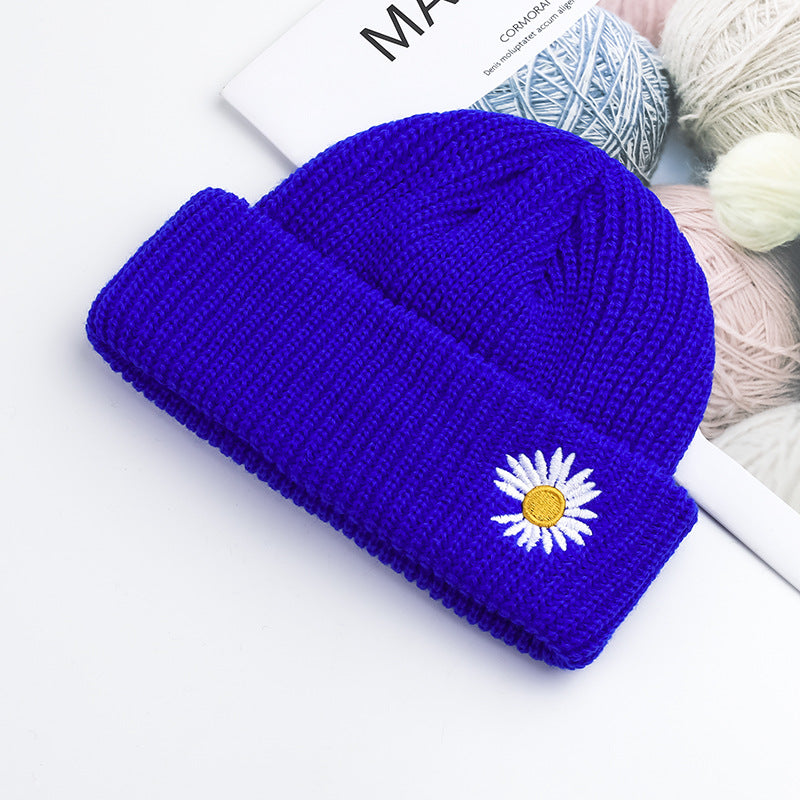 Wholesale Daisy Knitted Wool Cap