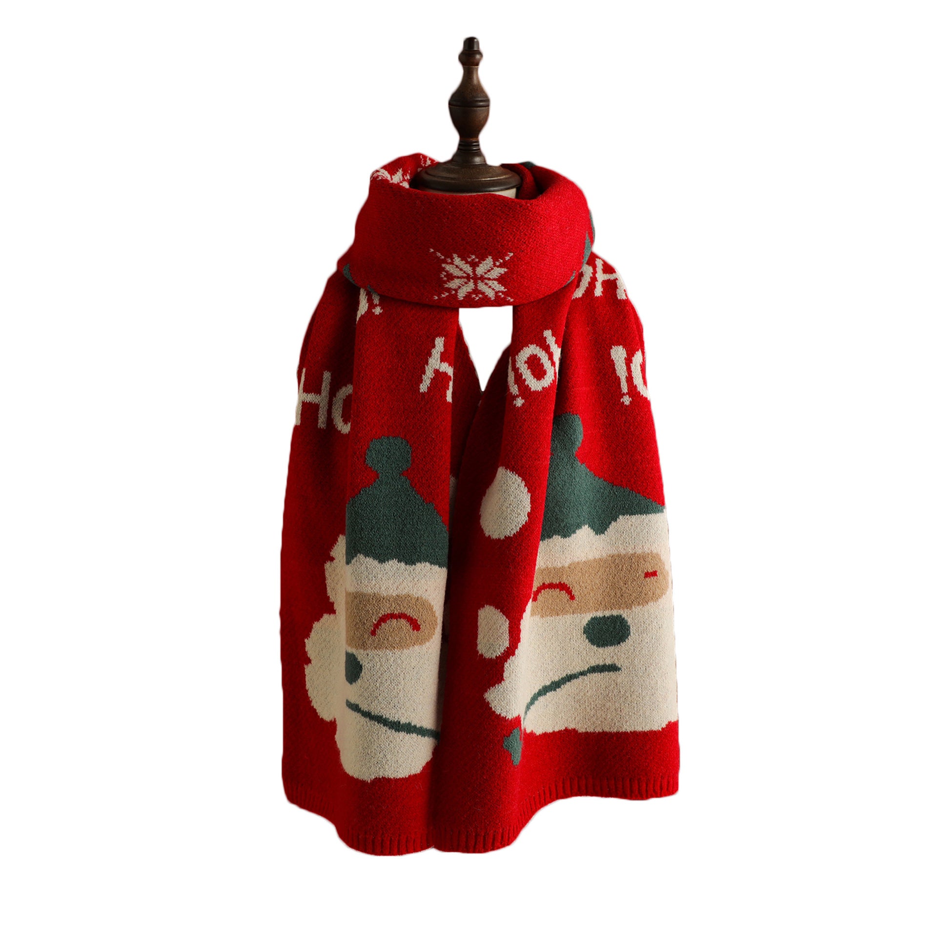 Wholesale Christmas Gifts Red Santa Scarf