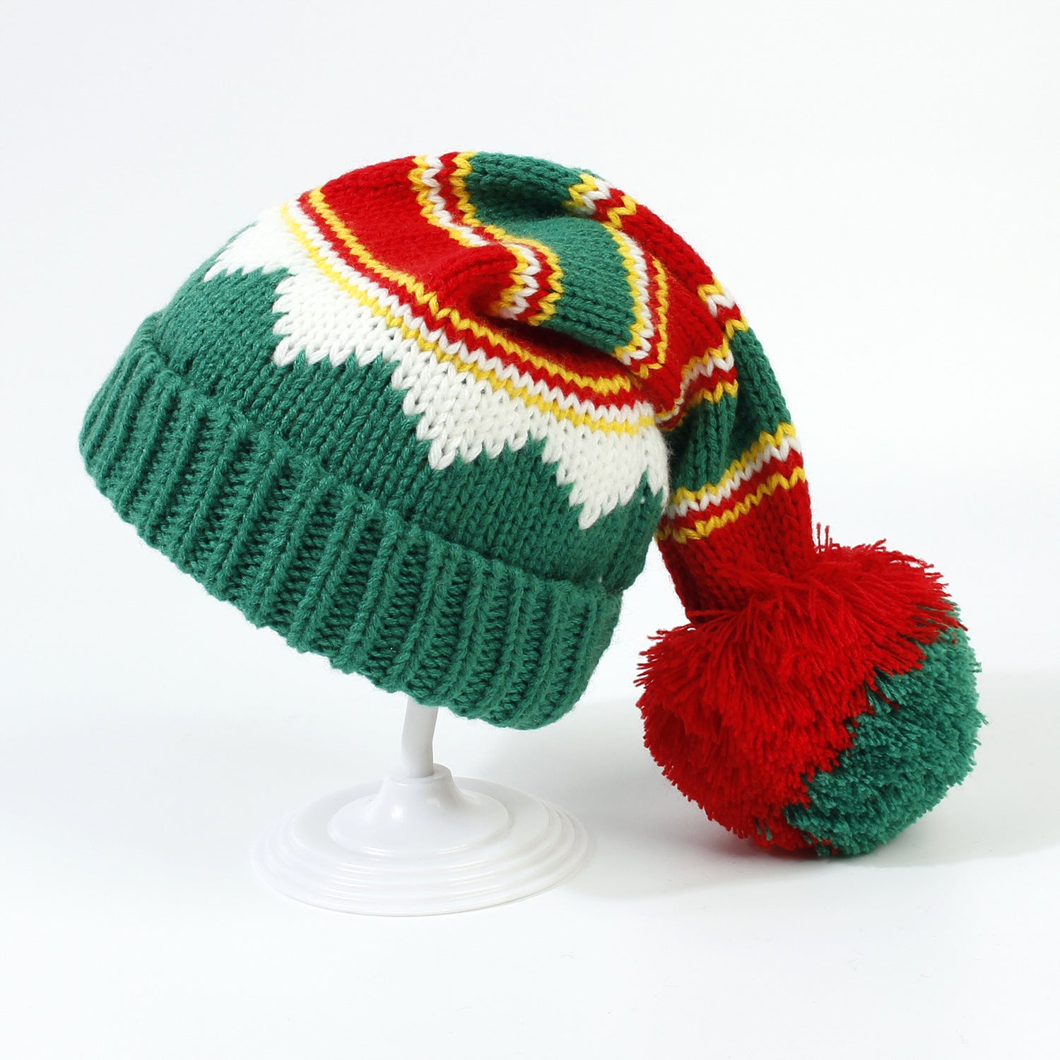 Wholesale Fashionable Pom Pom Knitted Christmas Hat