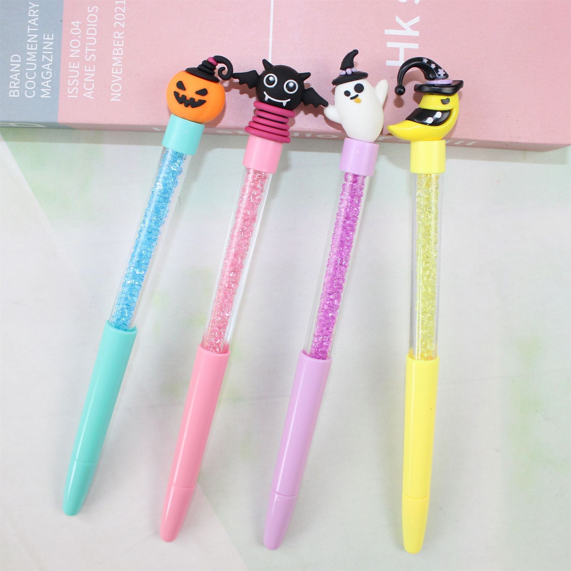 Wholesale 12PCS Halloween Demon Series Small Diamond Plastic Gel Pen