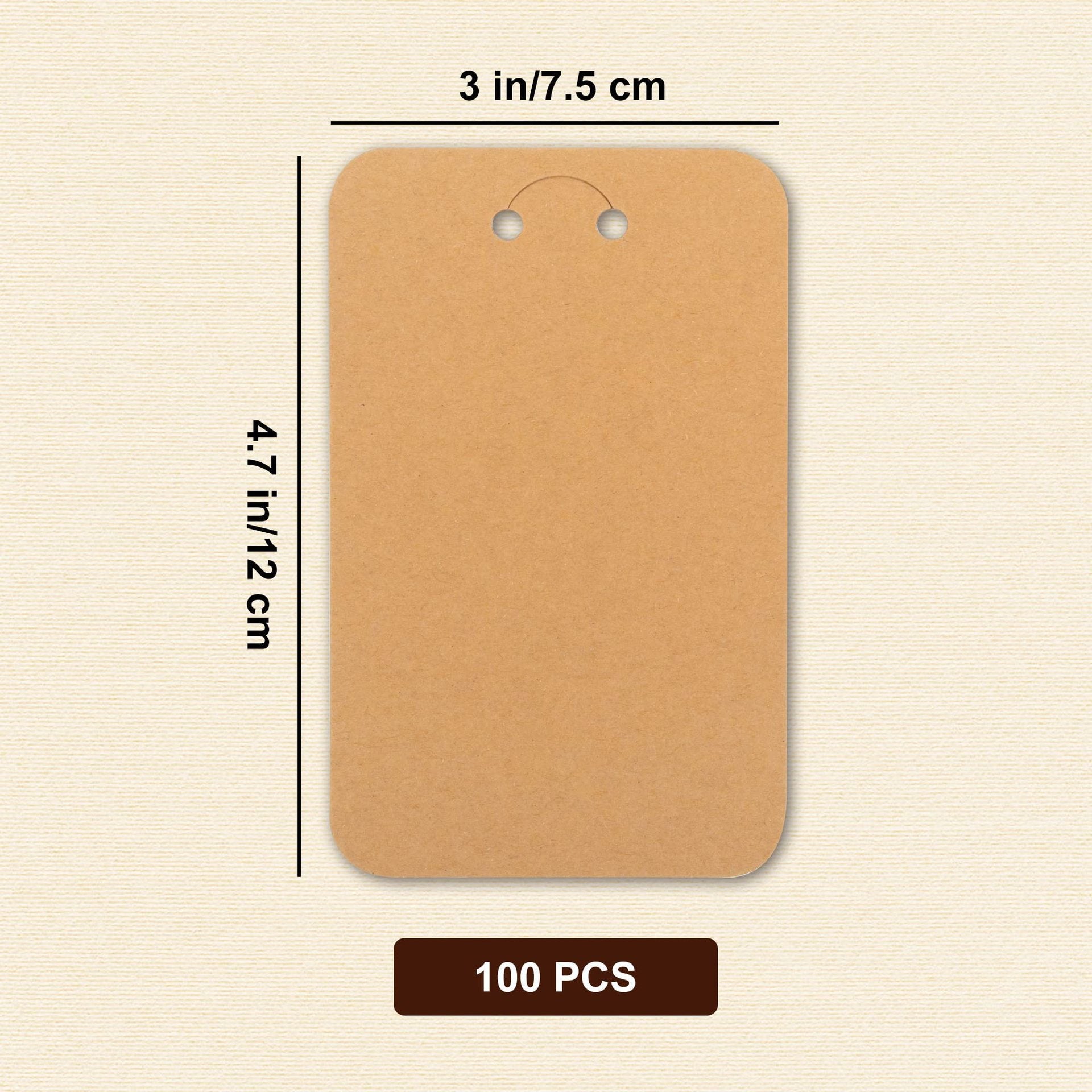 Wholesale Colored letter kraft paper card keychain