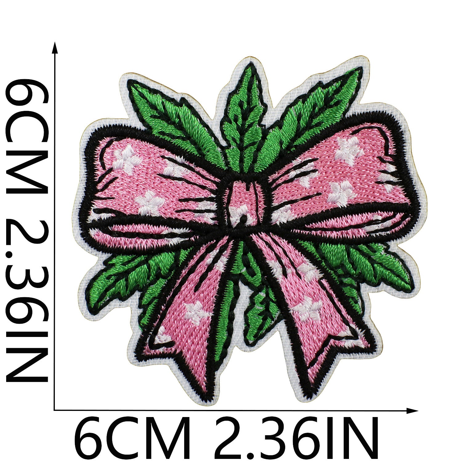 Wholesale Christmas hat embroidered fabric patch