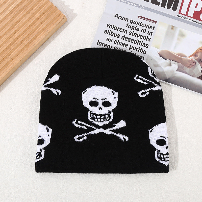 Wholesale Halloween Knitted Hat Skull Warm Woolen Hat
