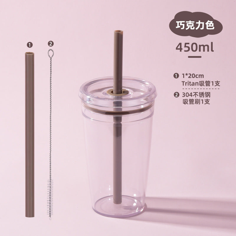 Wholesale Candy colored straw water cup