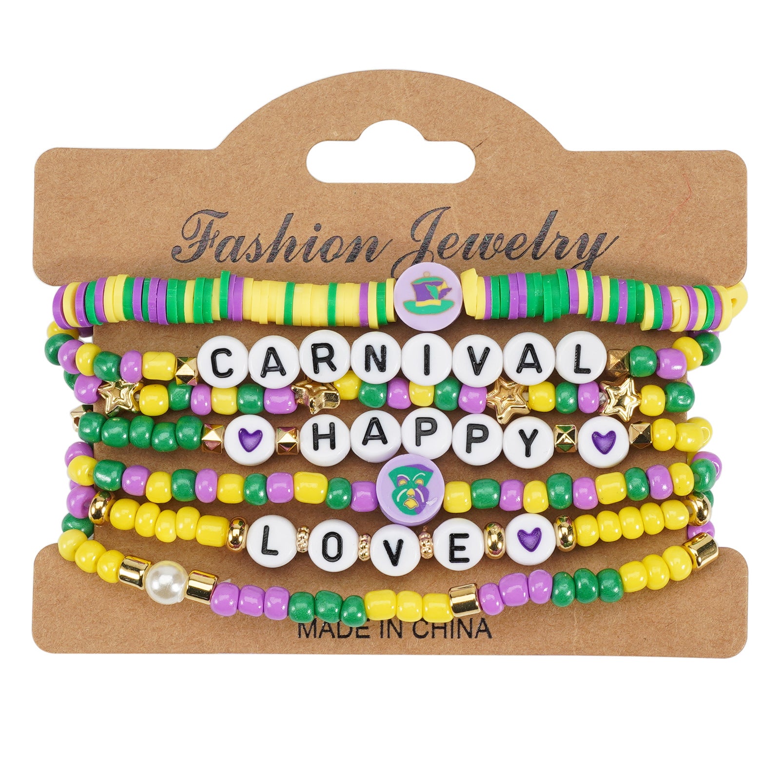 Wholesale Carnival Love Soft Ceramic Beaded Bracelet