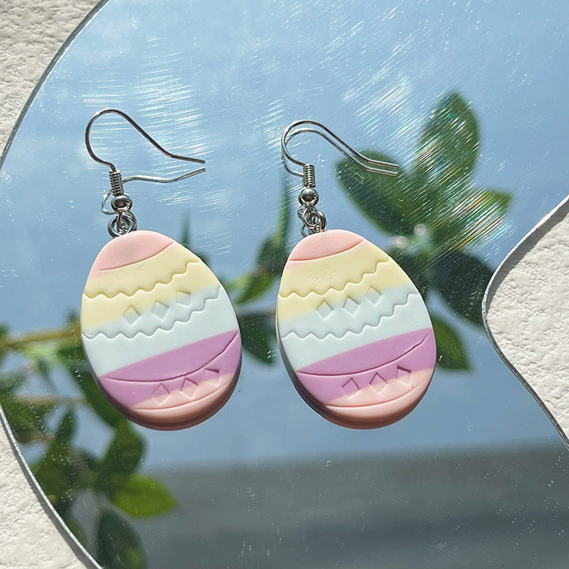 Wholesale  polymer clay Easter soft y carrot rabbit earrings