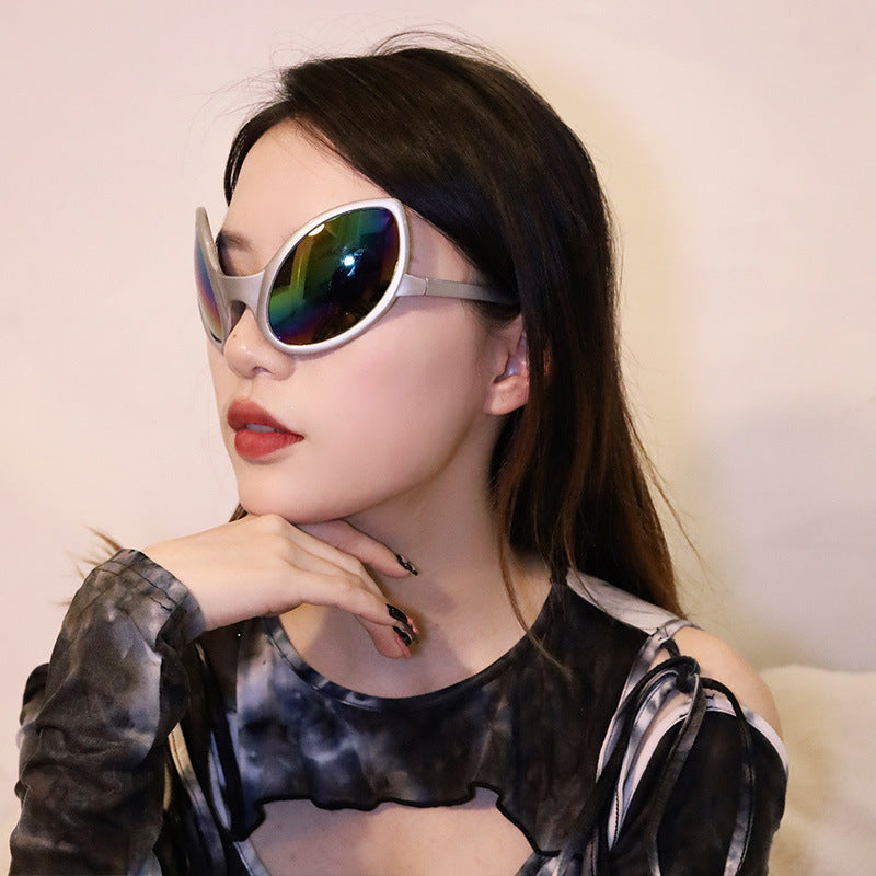 Wholesale Halloween Party Alien Antenna Funny Headband Green Fly Glasses