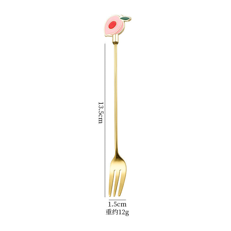 Wholesale spoon fork cartoon tableware cute dessert spoon Kitchenware
