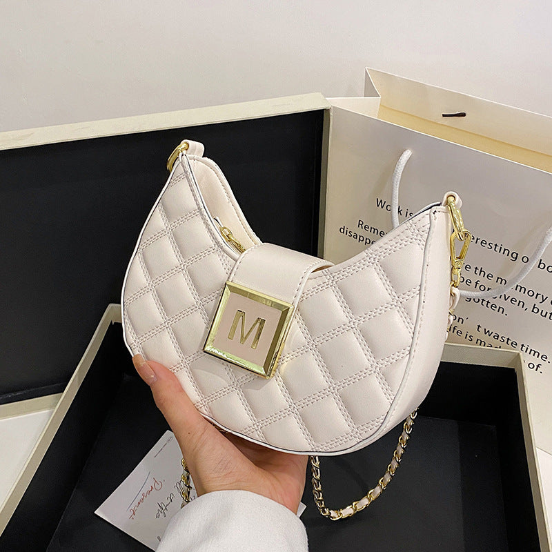 Wholesale Rhombus Chain PU Messenger Shoulder Bag