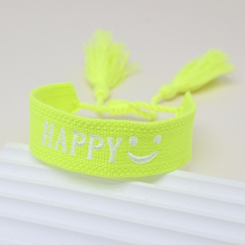 Wholesale Polyester Cord Braided Tassel Bracelets