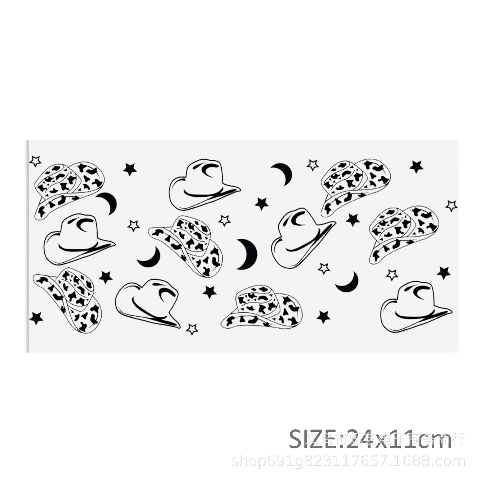 Wholesale 5pcs Sunflower Rainbow Series UV DTF Transfer Crystal Cup Sticker 24cmX11cm