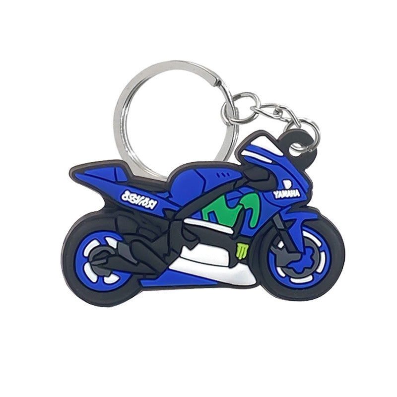 Wholesale 10PCS Motorcycle PVC Keychains