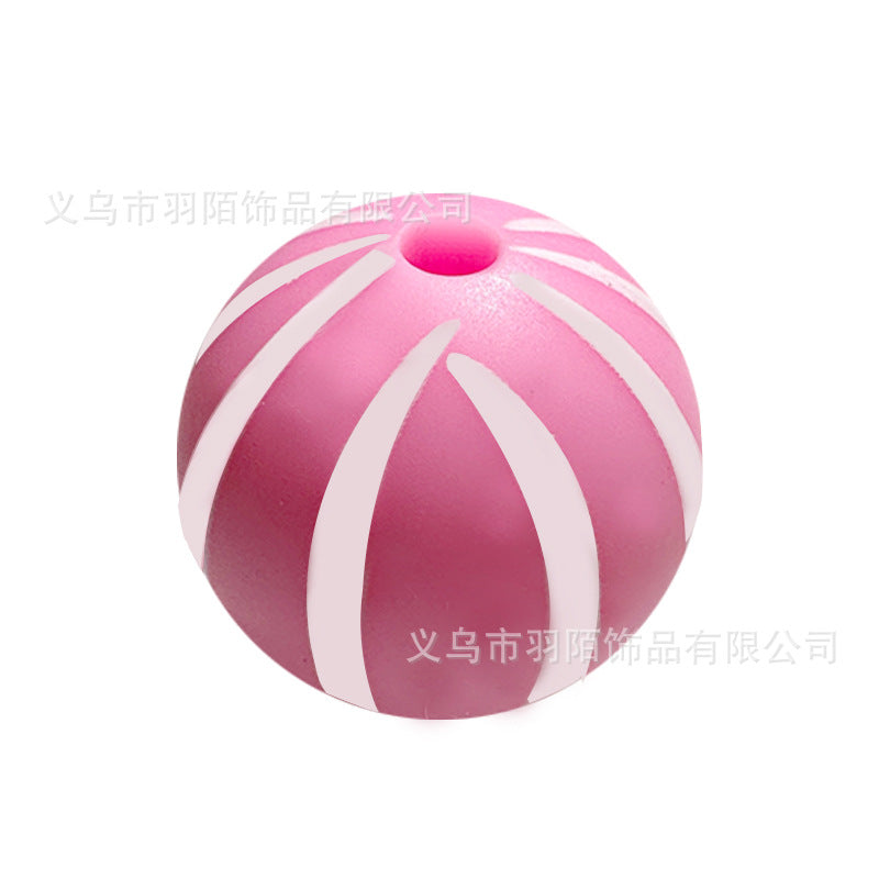 Wholesale 50PCS Rainbow Watermelon Silicone Balls