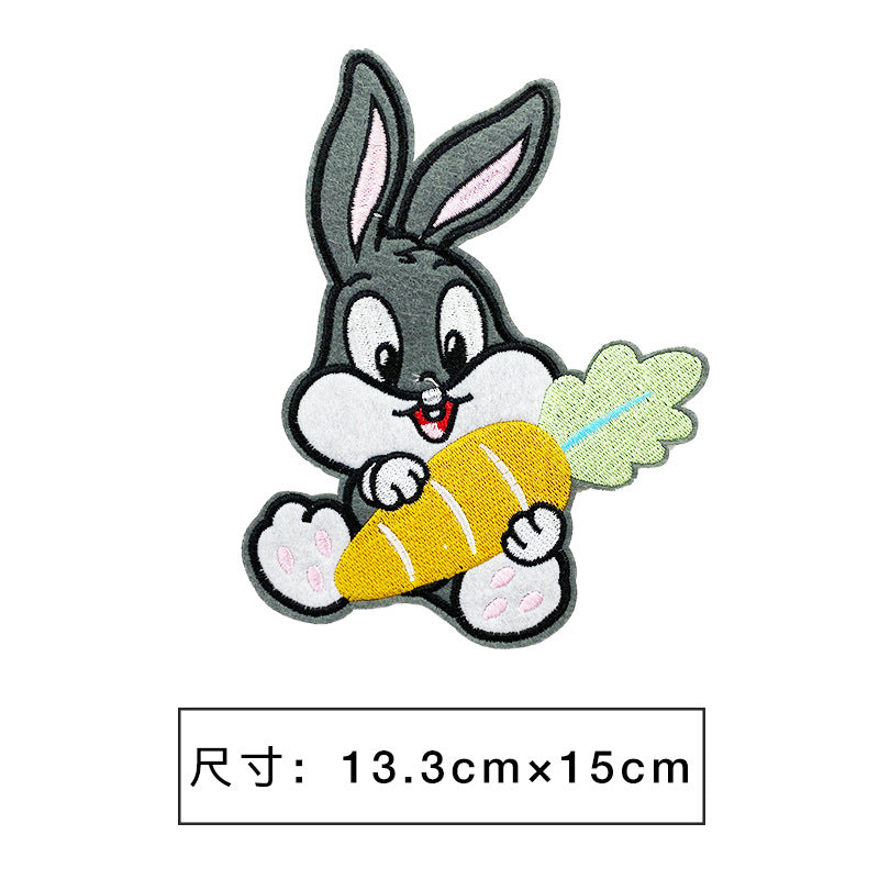 Wholesale Cartoon embroidery clothing decoration large patch cloth stickers