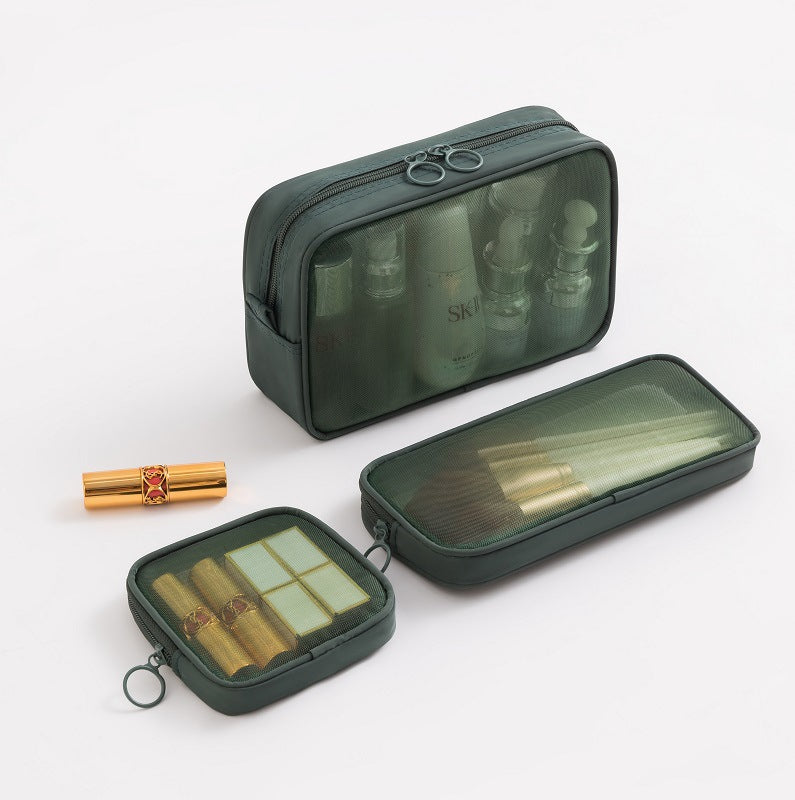 Wholesale Portable Mesh Transparent Cosmetic Storage Bag