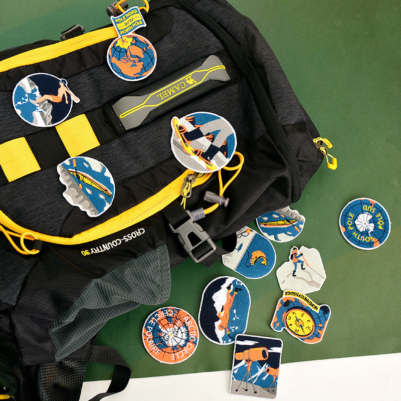 Wholesale Embroidered Extreme Sports Logo Patches Stylish Emblem Badges For Coats And Bags Fashion DIY Accessory
